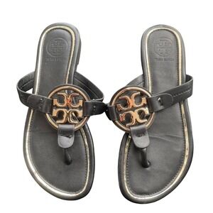 Tory Burch Sandals Miller Black Size 37